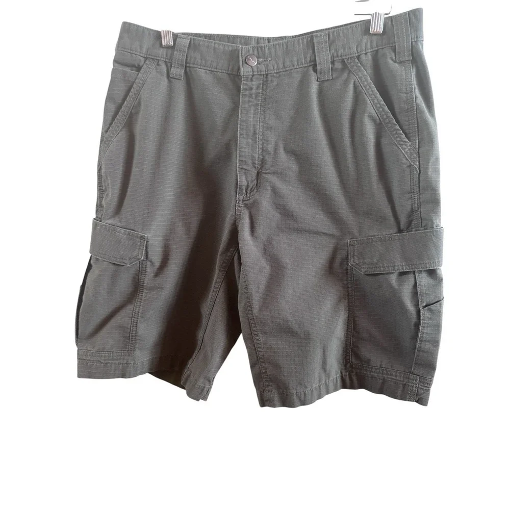 Carhartt Men's Sz 36 Gravel Gray Rugged Flex Relaxed Cargo Shorts Outdoors‎ Work
